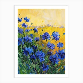 Blue Cosmos 2 Art Print