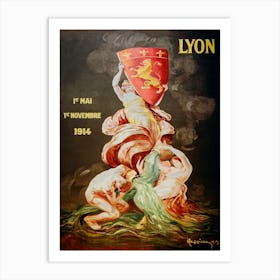 Lyon International Exhibition, Leonetto Cappiello Art Print