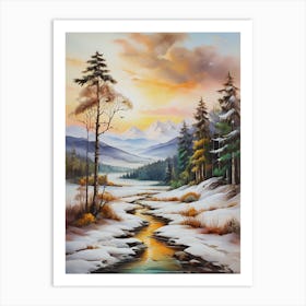 Winter Landscape 7 Art Print