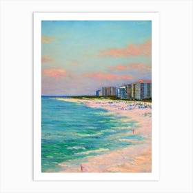 Panama City Beach Florida Monet Style Art Print
