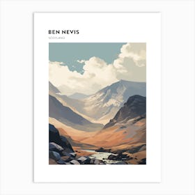 Ben Nevis Scotland 7 Hiking Trail Landscape Poster Art Print