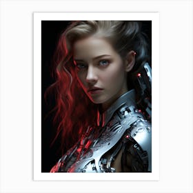 Robot Girl 2 Art Print