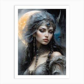 Gothic Beauty Art Print