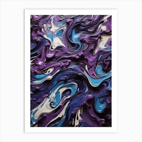 Purple Swirls Art Print