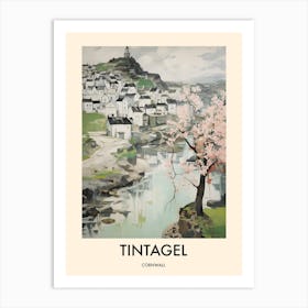 Tintagel (Cornwall) Painting 2 Travel Poster Art Print