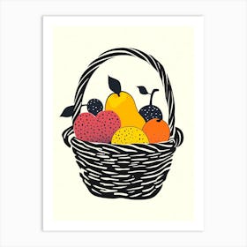 Basket Of Fruit 1 Art Print