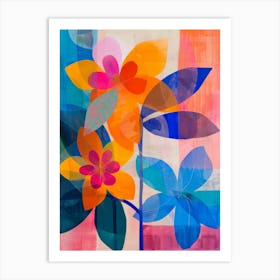 Abstract Flowers 8 Art Print