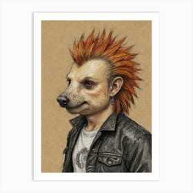 Man With A Mohawk Art Print