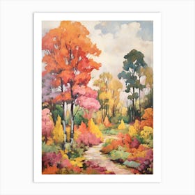 Autumn Gardens Painting Norfolk Botanical Garden 1 Art Print