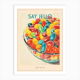 Jelly Beans Vintage Retro Illustration 2 Poster Art Print