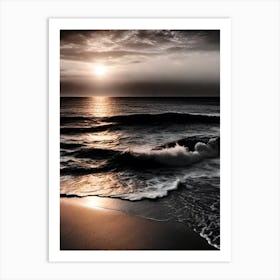 Sunset At The Beach 524 Art Print