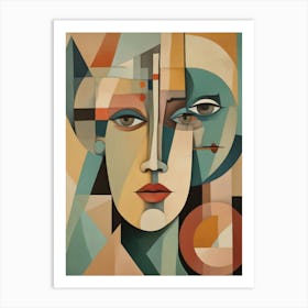 Abstract - Woman'S Face Art Print