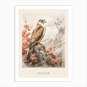 Beatrix Potter Inspired  Animal Watercolour Falcon 2 Art Print