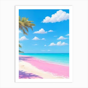 Pink Sand Beach Art Print