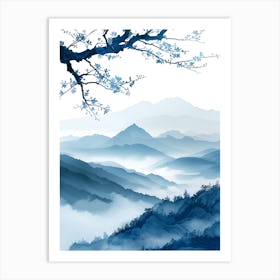 Chinese Landscape Painting Art Print