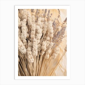 Boho Dried Flowers Lavender 4 Art Print