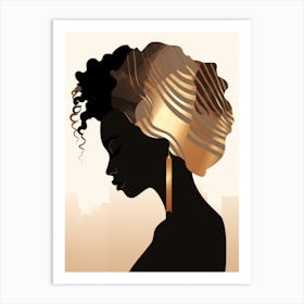 Silhouette Of A Woman 1 Art Print