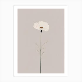 Cosmos Wildflower Simplicity Art Print