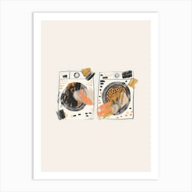 Two Washing Machines 1 Art Print