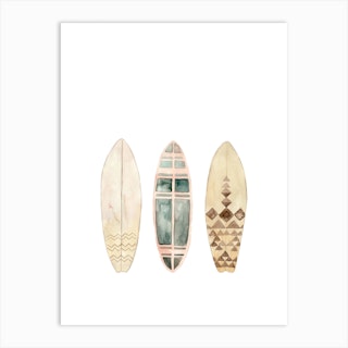Surfboards 1 Art Print