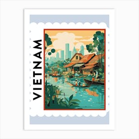 Vietnam 3 Travel Stamp Poster Art Print