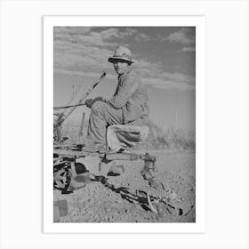 Farmer, Black Canyon Project, Canyon County, Idaho By Russell Lee Art Print