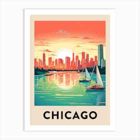 Chicago Travel Poster 5 Art Print