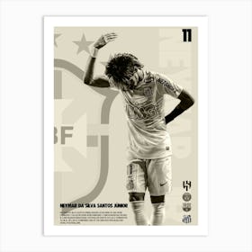 Neymar Art Print