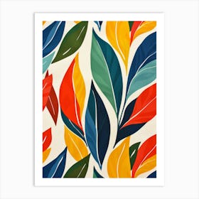 Colorful Leaves 9 Art Print