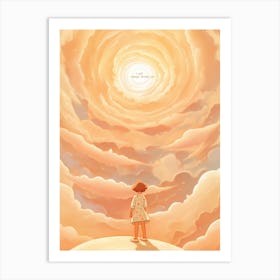 A Girl In The Sky Art Print