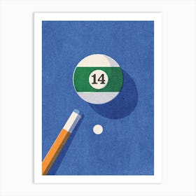 BALLS Billiards - ball 14 Art Print