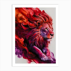 Lion Painting 2 Art Print