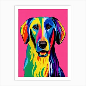 Afghan Hound Andy Warhol Style Dog Art Print