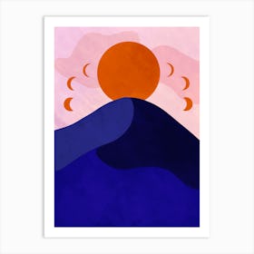 Sun Phases Art Print