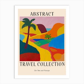 Abstract Travel Collection Poster Sao Tome And Principe 1 Art Print