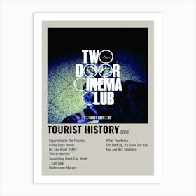 Tourist History 2010 Poster Art Print