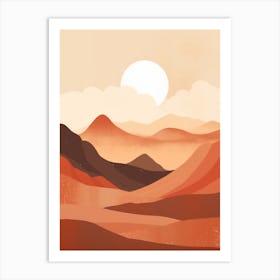 Desert Landscape 6 Art Print