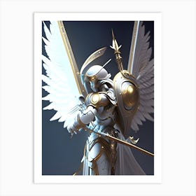 Angel Robot Art Print