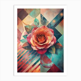 Abstract Rose Art Print