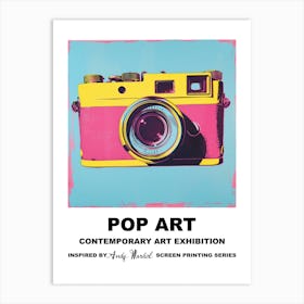 Poster Retro Camera Pop Art 2 Art Print