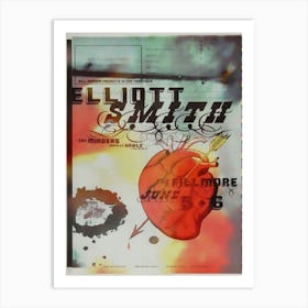 Elliot Smith Concert Poster 2000 F 404 Fillmore Art Print