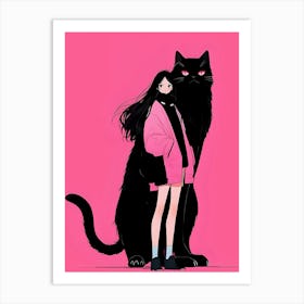 Black Cat Art Print