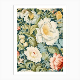 Floral Wallpaper 23 Art Print