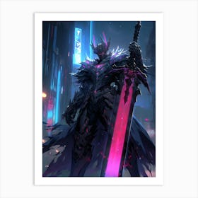 Dark Knight Anime 1 Art Print