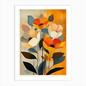 Orange Flowers 1 Art Print