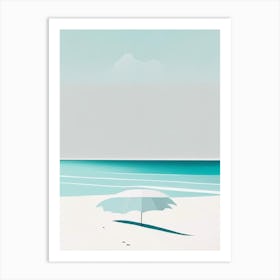 Bahamas Beach Simplistic Tropical Destination Art Print