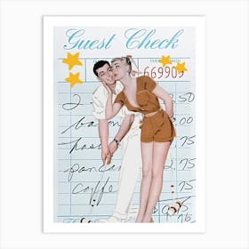 Guest Check 3 Art Print