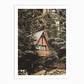 A Frame Cabin Art Print