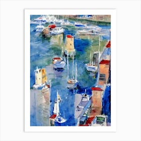 Port Of La Spezia Italy Abstract Block 1 harbour Art Print