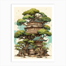 Bonsai Tree Japanese Style 8 Art Print